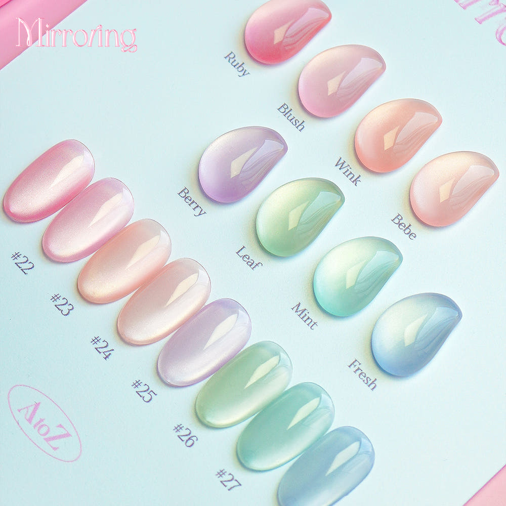 【AtoZ】Mirroring Fine Magnetic Gel 8-piece Set Art of the Month Magnetic Nail