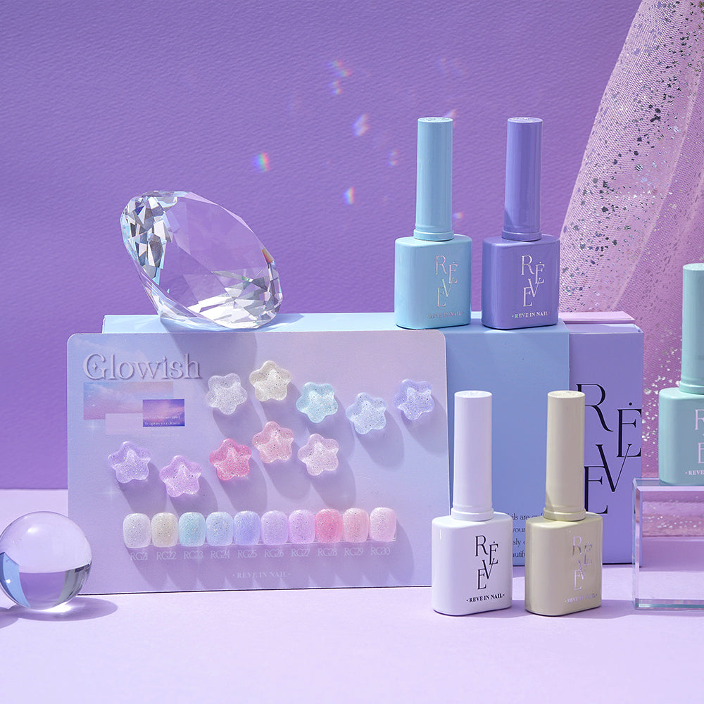 【REVE】Glowish glitter 10-piece set