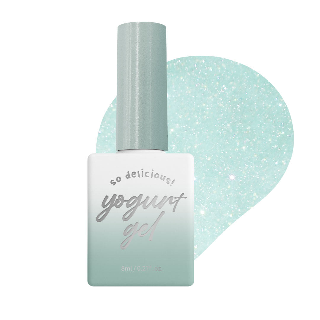 【YOGURT】'Ballerina 2' Reflective Glitter Gel #RG10 Mint Flat