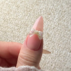 【AURA GLITTER】Shine Pop Ribbon Nail Parts (1 Piece)