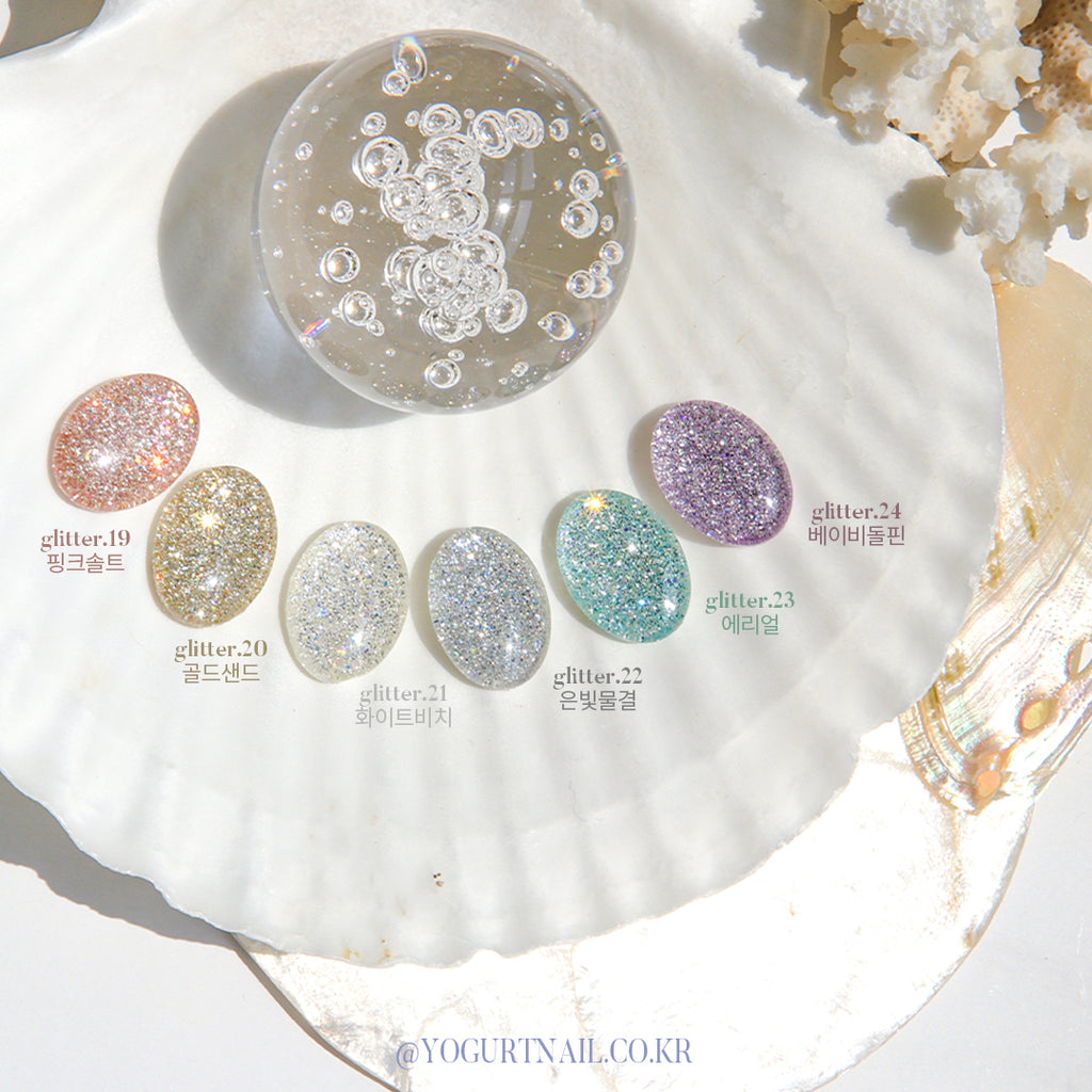 【YOGURT】'Newthings' Glitter Gel G19 Pink Salt