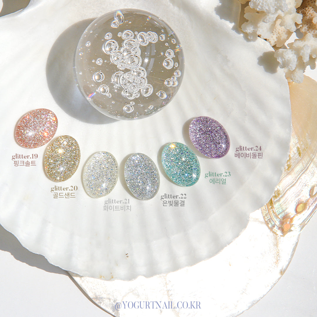 【YOGURT】'Newthings' Glitter Gel 6-piece Set