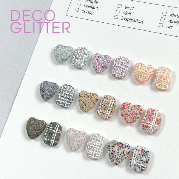 Decorated Glitter Set of 9