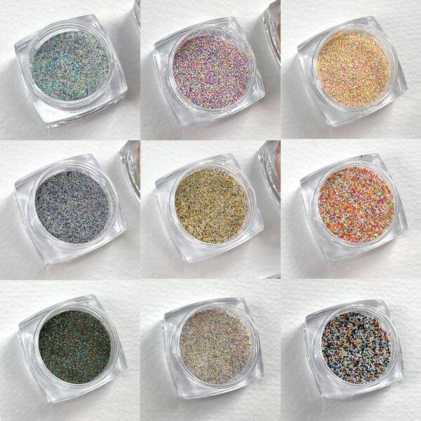 Decorated Glitter Set of 9