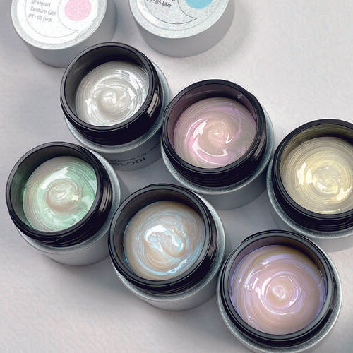 【artcoi】 Pearl Texture Gel 6-piece set