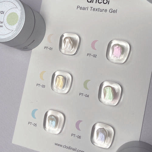 【artcoi】 Pearl Texture Gel 6-piece set