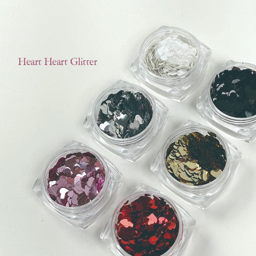 Heart Heart Glitter 6-piece set