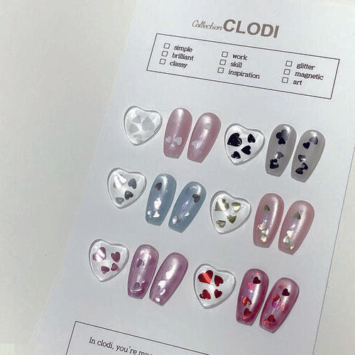 Heart Heart Glitter 6-piece set