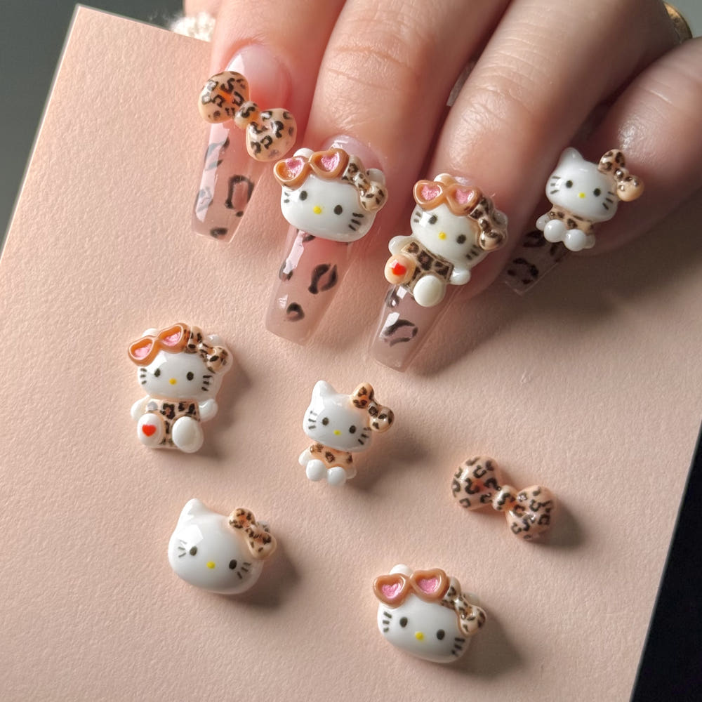 【AURA GLITTER】Leopard Kitty Parts Summer Vacation