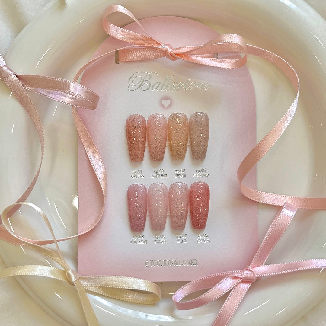 【YOGURT】'Ballerina' Reflective Glitter Gel #RG01 Chili Rose