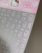 【AURA GLITTER】Iron-flavored Kitty Nail Stickers