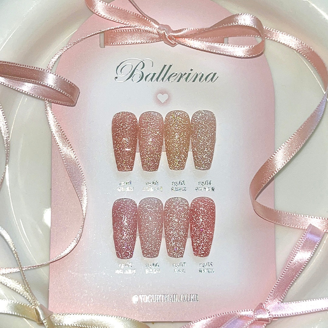 【YOGURT】'Ballerina' Reflective Glitter Gel #RG01 Chili Rose