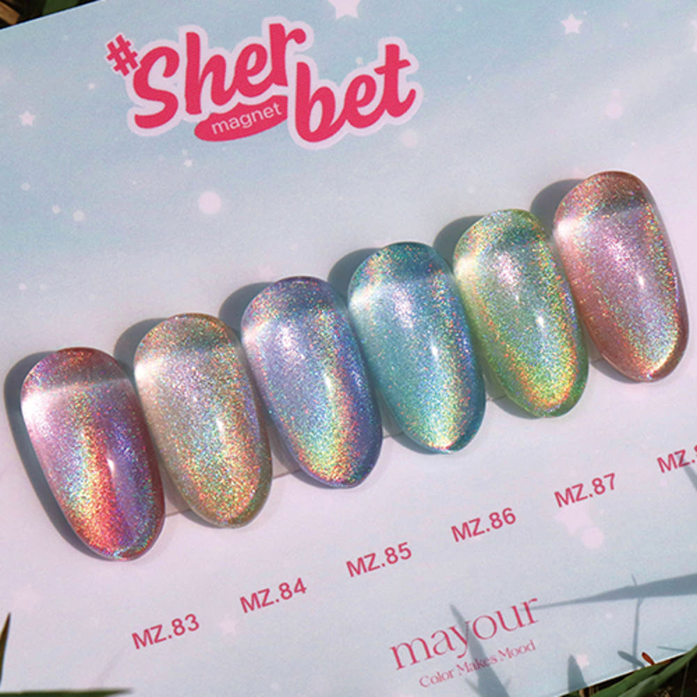 【Mayour】Sherbet Hologram Magnetic Gel Single