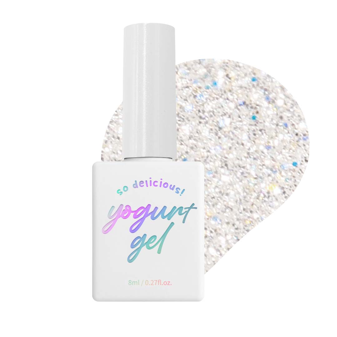 【YOGURT】'Newthings' Glitter Gel G21 White Beach