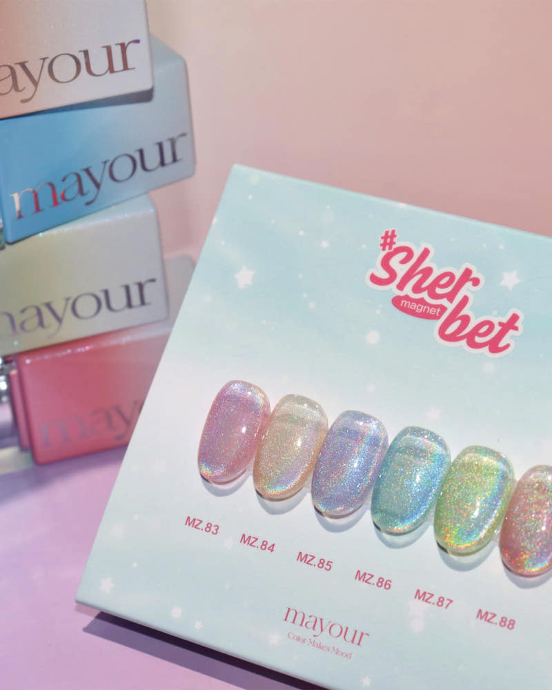 【Mayour】Sherbet Hologram Magnetic Gel Single