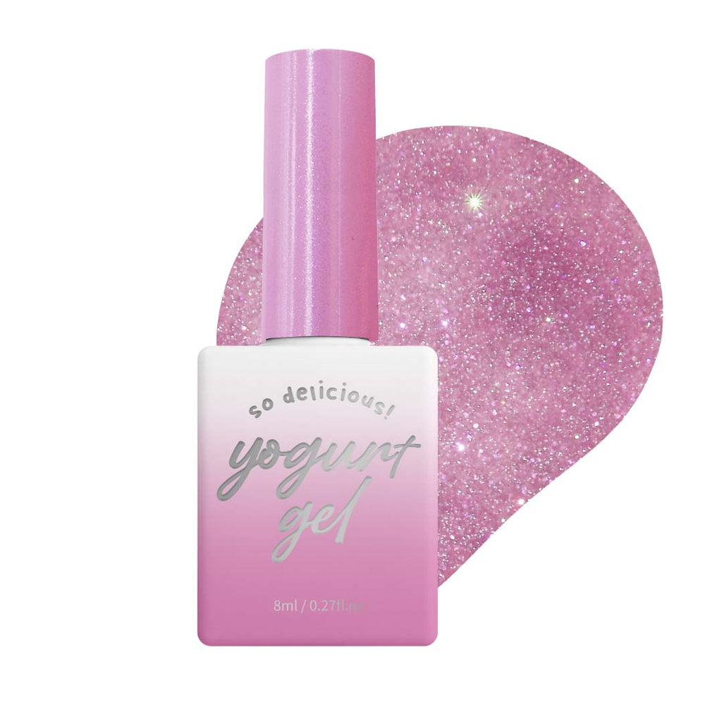 【YOGURT】'Ballerina' Reflective Glitter Gel #RG05 Berry Sorbet