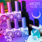【CATS ME】 Night of Cats 8-piece set: magnetic gel, reflective gel
