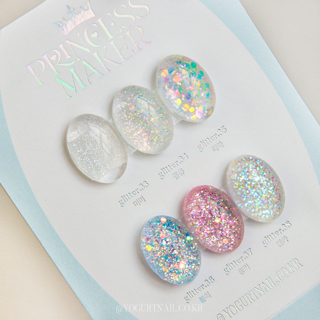 【YOGURT】Princess Maker Glitter Gel 6-piece set