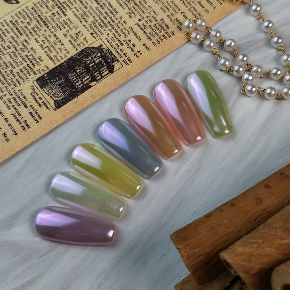 【SISWORLD】Iron Purple/Camel Beam Nail Powder Water Glow