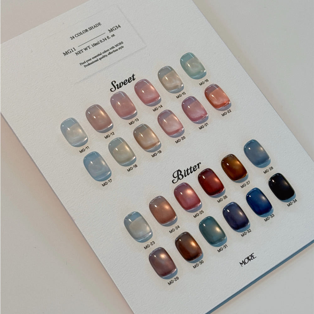 【MOREGEL】Bitter-Sweet (24 types) Set / Magnetic Gel