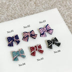 【AURA GLITTER】Check Ribbon Nail Parts